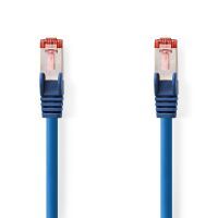 Nedis CAT6-Netzwerkkabel / RJ45 Stecker / RJ45 Stecker / S/FTP / 0.25 m / Rund / LSZH / Blau / Label