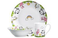 LEONARDO Kindergeschirr Bambini "Flamingo / Einhorn / Panda" 3-teilig