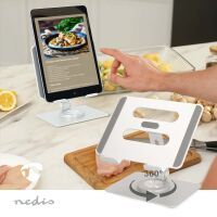 Nedis Tablet-Ständer / Ständer / Vollbeweglich / Silber