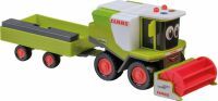 Happy People CLAAS KIDS LEXION 780 Mähdrescher + Schneidewerkanhänger, 27 cm, dreht sich, Try me, St