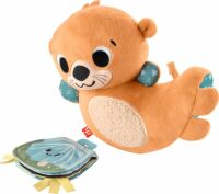 Mattel Fisher-Price 2-in-1 Wippender Otter zum esielen in der Bauchlage, Baby-Sensorik-esielzeug aus