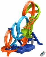 Mattel Hot Wheels Action ''4 Loopings Crash Gefahr