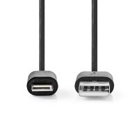 Nedis USB-DATENKAB.LIGHTNING - USB A (CCGL39300BK10  1M SW)