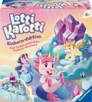 Ravensburger 22580 - Lotti Karotti Einhorn-Edition, Adaption des bekannten Spiele-Klassikers mit Ein