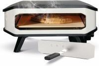 cozze® 17" Elektro-Pizzaofen mit Pizzastein, 230V/2200W, Digitale Temperatursteuerung, inkl. Frontabdeckung