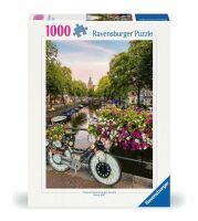 Ravensburger 12000780 Puzzle Fahrrad und Blumen in Amsterdam 1000 Teile