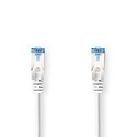 Nedis CAT6a-Netzwerkkabel / S/FTP / RJ45 Stecker / RJ45 Stecker / 15.0 m / Snagless / Rund / LSZH / Weiss / Label