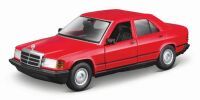 Bauer Bburago 1:25 Mercedes 190E '87, rot