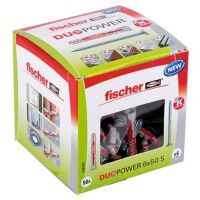 Multipack FISCHER DÜBEL MIT SCHRAUBE (DUOPOWER  6 X 50 S) - 50 Stück