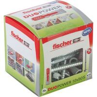 Multipack FISCHER DÜBEL MIT SCHRAUBE (DUOPOWER 10X50 S) - 25 Stück