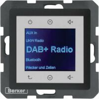 Berker Q.X RADIO DAB+BT SCHWARZ MATT (30846085 TOUCH RADIO)