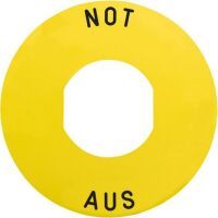 Schneider Electric *NOT-AUS*SCHILD 60MM O.SCHEIBE (ZBY-9260)