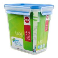 EMSA Frischhaltedose Clip & Close 1,6l transparent/blau Kunststoff