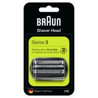 Braun Series 3 21B Electric Shaver Head Replacement Cassette – Black - Black - Plastic - Metal - Germany - geschikt voor de scheerapparaten 300s - 301s - 310s - 22 mm - 80 mm