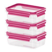 EMSA CLIP & CLOSE - Box - Rectangular - 0.55 L - Pink,Transparent - Thermoplastic elastomer (TPE) - Germany