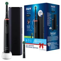 Oral-B PRO 3 3500 Black Edition mit Reise-Etui Elektrische Zahnbürsten