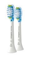 Philips 2-pack Standard sonic toothbrush heads - 2 pc(s) - White - Rubber - 2 Series plaque control - 2 Series plaque defense - 3 Series gum health - DiamondClean - DiamondClean... - Medium soft - Click-on