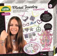 LENA Metal Jewelry Crystal Gem