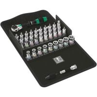 Wera 8100 SA All-in - Socket wrench set - 42 pc(s) - Black,Chrome,Green - Ratchet handle - 1 pc(s) - 1/4"