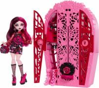 Mattel Monster High Skulltimate Secrets Garden Mysteries Spielset, Draculaura Puppe mit mehr als 19 