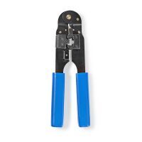 Nedis Crimp pliers / CAT5e / CAT6 / CAT6a / Abziehen / Schneiden / Zange / ABS / Stahl / Blau