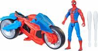 Hasbro SPI Web-Motorrad 10cm Fahrzeug und Figur