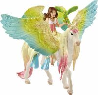 Schleich bayala Fairy Surah with glitter Pegasus - Multicolor