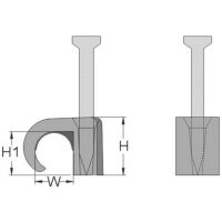 Multipack Haupa NAGELSCHELLEN F.RUNDK.5-7MM SW (262206) - 100 Stück