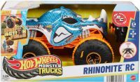 Mattel Hot Wheels RC Monster Trucks Rhinomite im Maßstab 1:24, Spielzeug-Truck mit batteriebetrieben