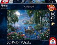 Schmidt Spiele 57370 Disney, The Little Mermaid and Prince Eric (AT), Thomas Kinkade Puzzle 1.000 Te