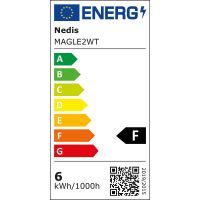 Nedis Lupenleuchte / Linsenstärke: 3 Dioptrien / 6500 K / 6 W / 700 lm / Weiss