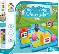 Smart Games SMARTGAMES Die 3 kleinen Schweinchen inklusive Begleitbuch