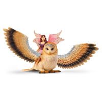 Schleich bayala            70789 Elfe auf Glitzer-Eule V2 Schleich