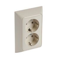 Legrand LEGR Creo Schuko Voll 776123 21 MW 2fach SE für 1 Dosen