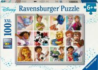 Ravensburger Kinderpuzzle - 12004118 Disney Multicharacter - Puzzle für Kinder ab 6 Jahren, mit 100 