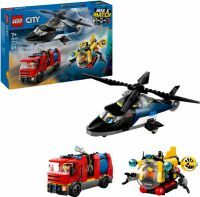 LEGO® City 60462 Kombinationsset mit Hubschrauber, Löschauto und U-Boot