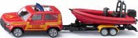 SIKU 1608 Land Rover Defender mit Boot