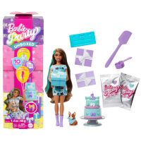 Mattel Barbie Party Unboxed Haustier-Geburtstagsserie Puppe und Accessoires, Party Stars-Set mit 10 