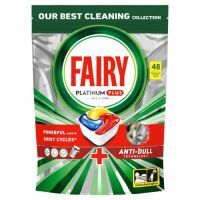 Fairy Platinum Plus All In One Anti-Dull Anti-Schleier Spülmaschinentabs, Zitrone, 48 Tabs 