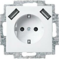 BUSCH JAEGER BJ SCHUKO-/2x20 EUCB2USB-914USB-Steckdose