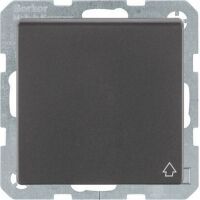 Berker Steckdose SCHUKO mit Klappdeckel Q.1/Q.3 schwarz matt lackiert