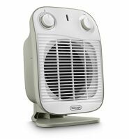 De Longhi HFS50B20.GR - Fan electric space heater - IP21 - Indoor - Desk - Floor - Table - Green - White - Rotary