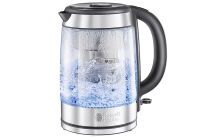 Russell Hobbs Clarity - 1.5 L - 2200 W - Stainless steel,Transparent - Glass,Stainless steel - Water level indicator - Overheat protection