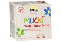 MUCKI Stoff-Fingerfarbe 4er Set