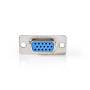 Nedis Serieller Adapter / Adapter / VGA Buchse / VGA Stecker / Vernickelt / Metall / Umschlag