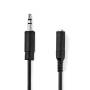 Nedis Stereo-Audiokabel / 3.5 mm Stecker / 6.35 mm Buchse / Vernickelt / 0.20 m / Rund / Schwarz / Umschlag