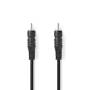 Nedis Digital-Audio-Kabel| RCA|| Vernickelt| 1.00 m| rund| PVC| Schwarz| - Cable - Audio/Multimedia