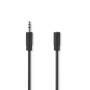 Nedis Stereo-Audiokabel / 3.5 mm Stecker / 3.5 mm Buchse / Vernickelt / 2.00 m / Rund / Schwarz / Box