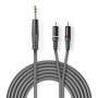 Nedis Stereo-Audiokabel| 6.35 mm Stecker| 2x RCA| Vernickelt| 1.50 m| rund| - Audio/Multimedia