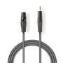 Nedis Balanced Audio-Kabel| XLR 3-Pin Buchse| 3.5 mm Stecker| Vernickelt| 1.00 m|